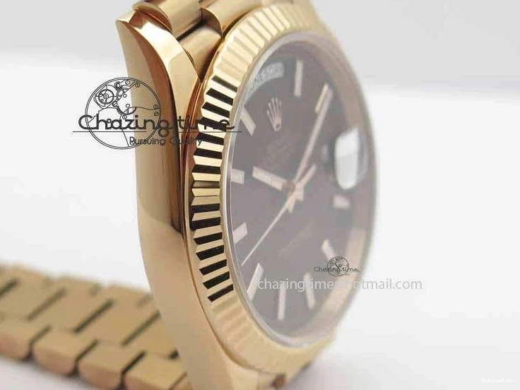 RG On 228239 Day-Date Edition Brown RG 40mm President A3255 Noob Bracelet Best 1:1 Dial 0407